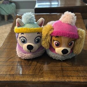 Paw Patrol Kids Slippers - Pink and Yellow